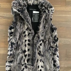 Adrienne Landau Real Fur Vest Size Small